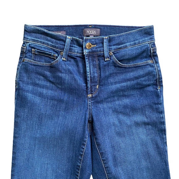 NYDJ Marilyn Crop Cuffed Bezel Wash Jeans Size 2 - Picture 3 of 16